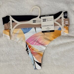 Billabong Multicolor No Show Thong Set